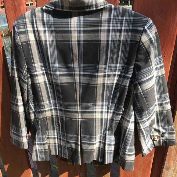 Jacket/Blazer, crop, cotton, Size 12, plaid - Picture 3 of 13
